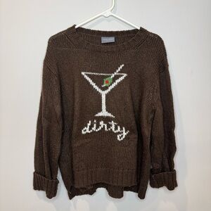Wooden Ships Brown Dirty Martini Sweater L/XL